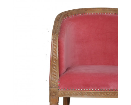 Artisan Occasional Chair - Pink, Velvet