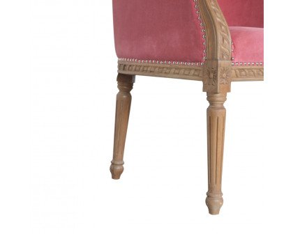 Artisan Occasional Chair - Pink, Velvet