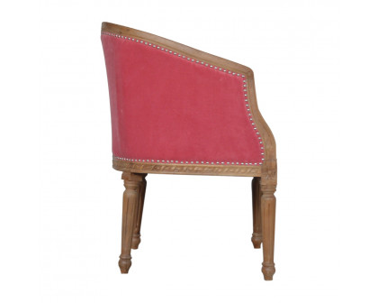 Artisan Occasional Chair - Pink, Velvet