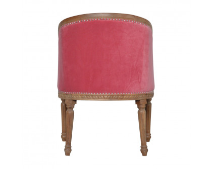 Artisan Occasional Chair - Pink, Velvet