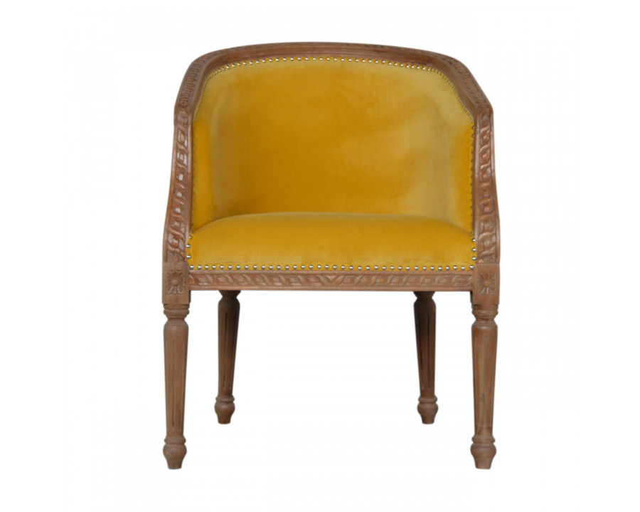 Artisan - Occasional Chair in Mustard, Velvet