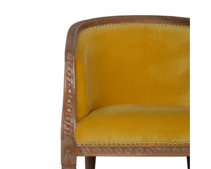 Artisan™ Occasional Chair - Mustard, Velvet