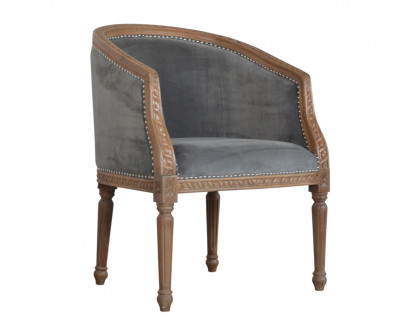 Artisan Occasional Chair - Gray, Velvet