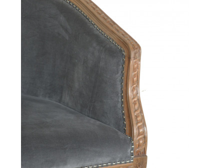 Artisan Occasional Chair - Gray, Velvet