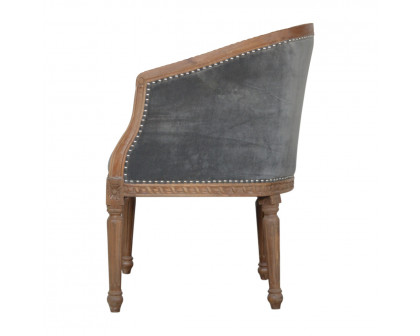 Artisan Occasional Chair - Gray, Velvet