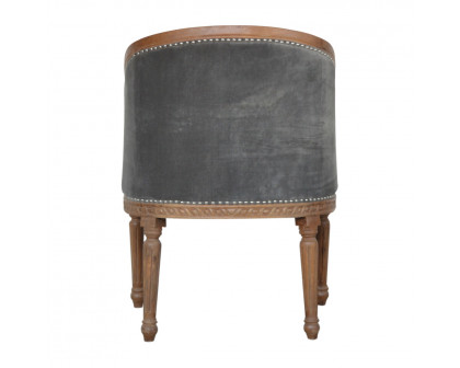 Artisan Occasional Chair - Gray, Velvet