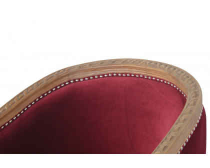 Artisan Velvet Occasional Chair - Wine Red