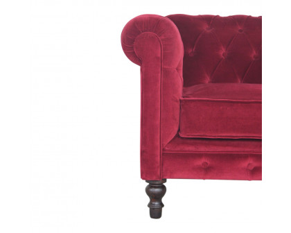 Artisan™ Chesterfield Armchair - Wine Red