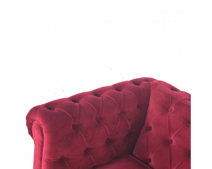 Artisan™ Chesterfield Armchair - Wine Red