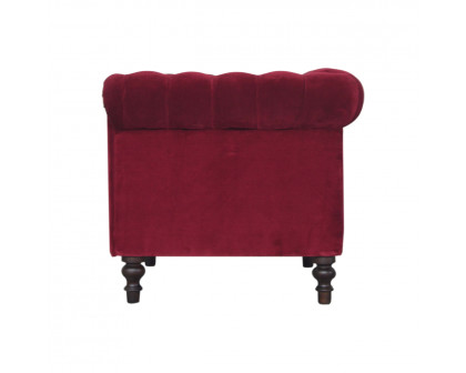 Artisan™ Chesterfield Armchair - Wine Red