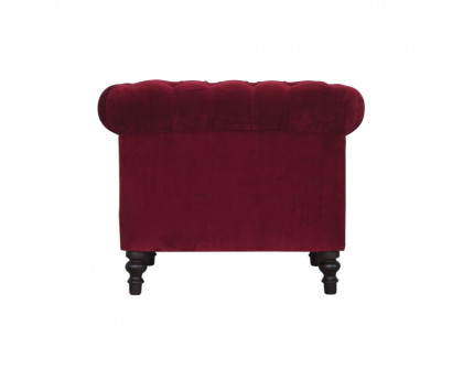 Artisan™ Chesterfield Armchair - Wine Red