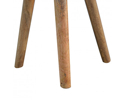 Artisan - Triangular Accent Tripod Stool in Oak-Ish