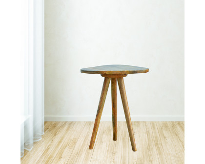 Artisan - Triangular Accent Tripod Stool in Oak-Ish