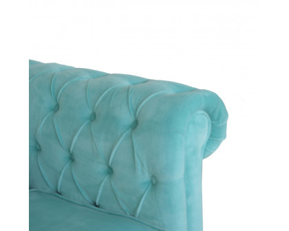 Artisan™ Chesterfield Armchair - Aqua, Velvet