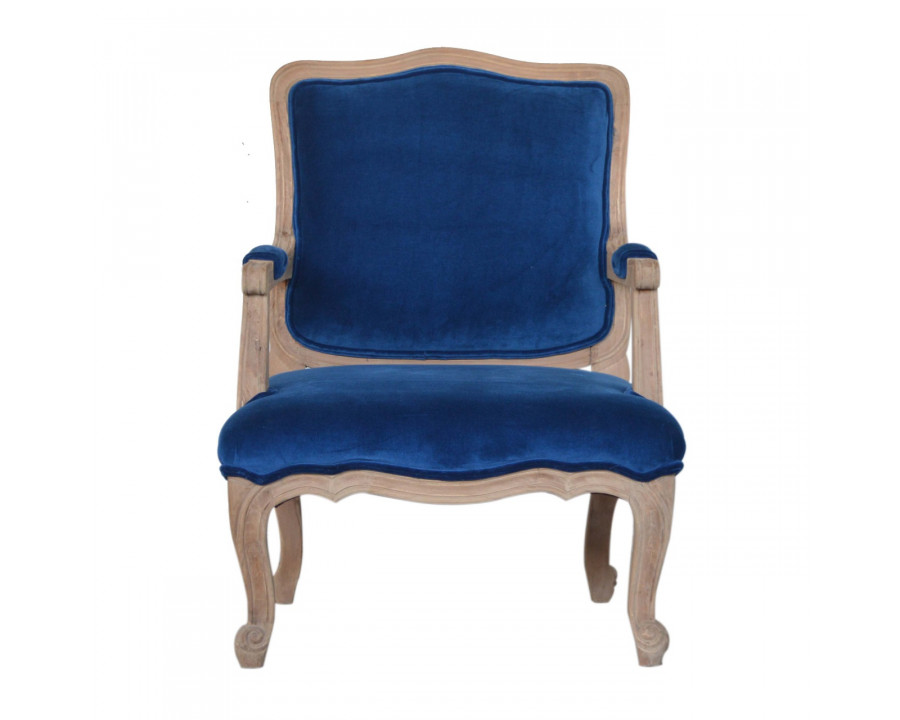 Artisan - French Chair in Royal Blue, Velvet