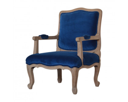 Artisan™ French Chair - Royal Blue, Velvet