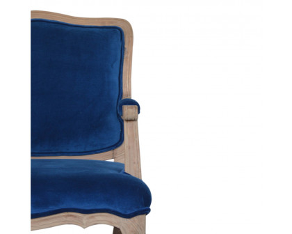 Artisan™ French Chair - Royal Blue, Velvet