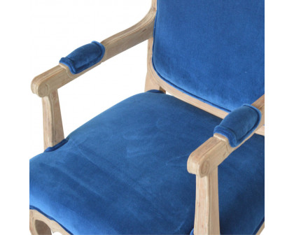 Artisan™ French Chair - Royal Blue, Velvet