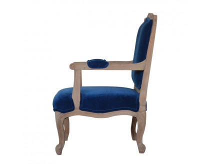 Artisan™ French Chair - Royal Blue, Velvet