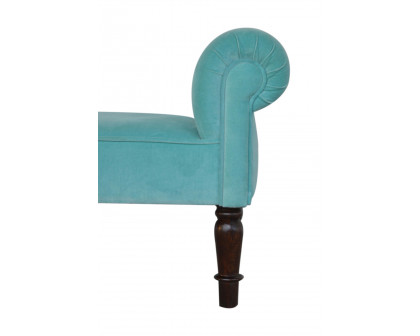 Artisan Bedroom Bench - Aqua, Velvet