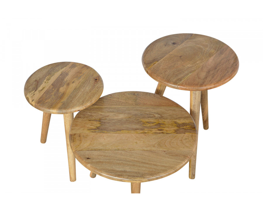 Artisan - Oak-ish Nordic Nesting Stools