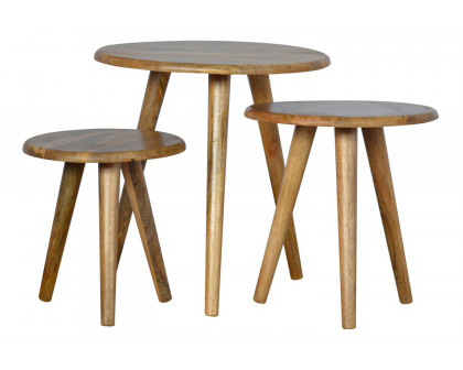 Artisan - Oak-ish Nordic Nesting Stools