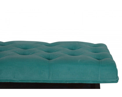 Artisan Velvet Hallway Bench - Aqua