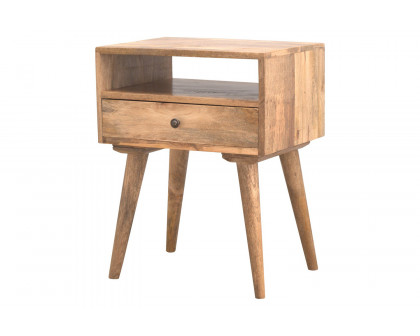 Artisan Modern Open Slot Bedside - Oak-ish