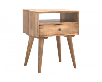 Artisan Modern Open Slot Bedside - Oak-ish