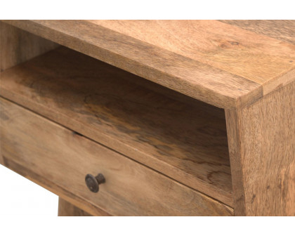 Artisan Modern Open Slot Bedside - Oak-ish