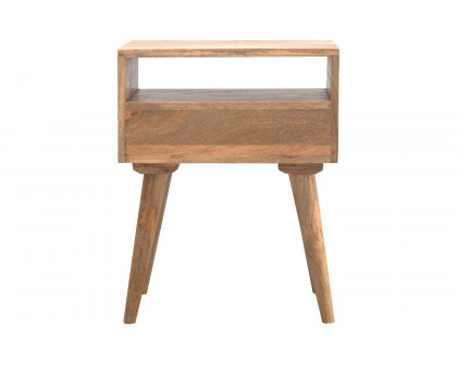 Artisan Modern Open Slot Bedside - Oak-ish