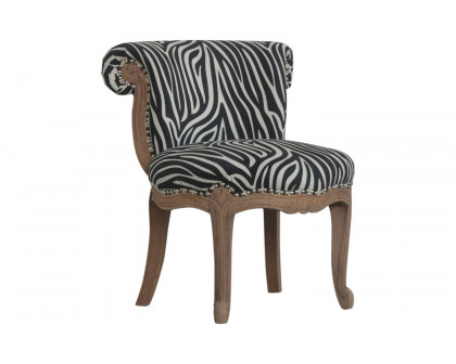 Artisan™ Studded Chair - Velvet, Zebra