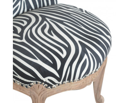 Artisan™ Studded Chair - Velvet, Zebra