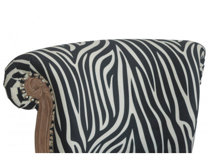 Artisan™ Studded Chair - Velvet, Zebra