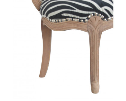 Artisan™ Studded Chair - Velvet, Zebra