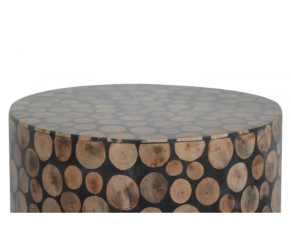 Artisan Tree Trunk Style Footstool - Round