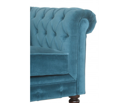 Artisan Chesterfield Sofa with 2 Seater - Teal, Velvet