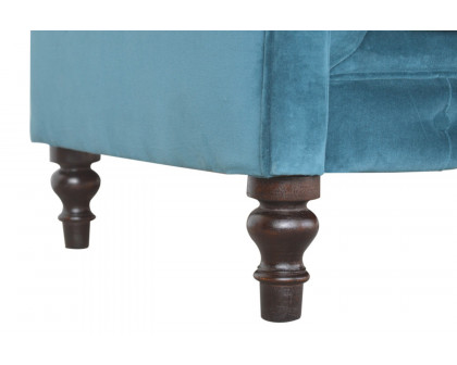 Artisan Chesterfield Sofa with 2 Seater - Teal, Velvet