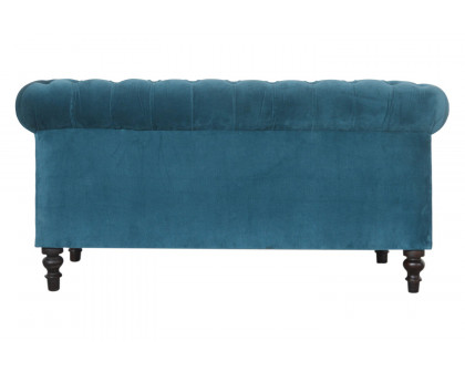 Artisan Chesterfield Sofa with 2 Seater - Teal, Velvet