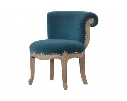 Artisan™ Studded Chair - Velvet, Teal