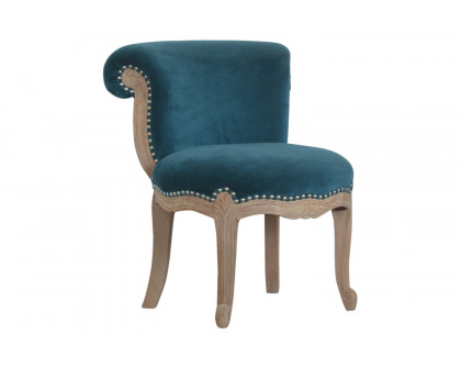 Artisan™ Studded Chair - Velvet, Teal