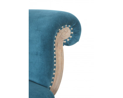 Artisan™ Studded Chair - Velvet, Teal