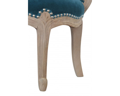 Artisan™ Studded Chair - Velvet, Teal