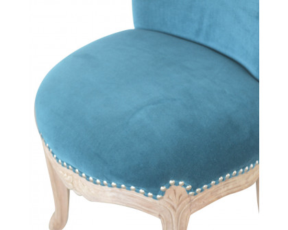 Artisan™ Studded Chair - Velvet, Teal