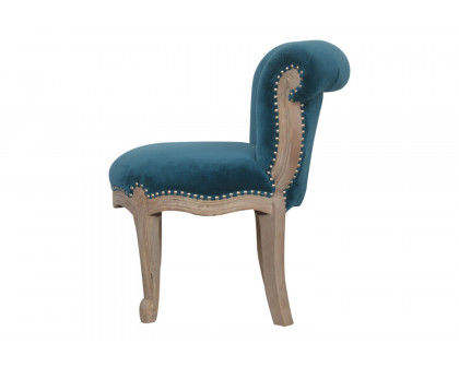 Artisan™ Studded Chair - Velvet, Teal