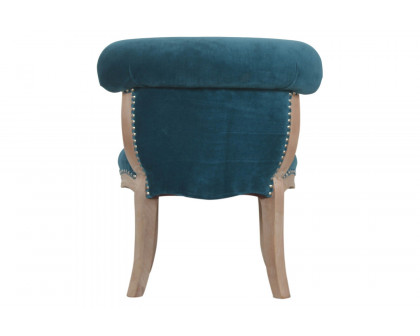 Artisan™ Studded Chair - Velvet, Teal