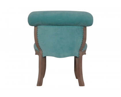 Artisan™ Studded Chair - Velvet, Aqua