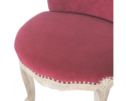 Artisan™ Studded Chair - Velvet, Wine Red