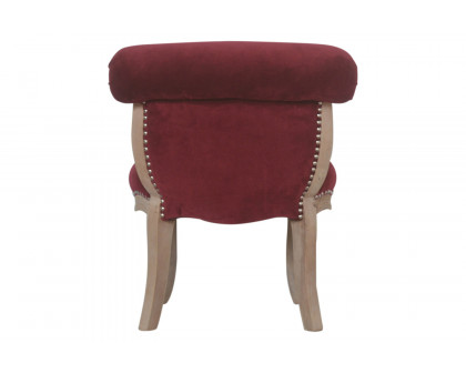 Artisan™ Studded Chair - Velvet, Wine Red