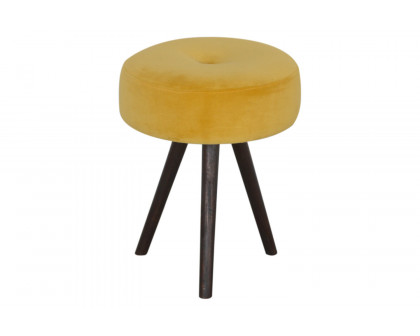 Artisan - Mustard Velvet Tripod Footstool